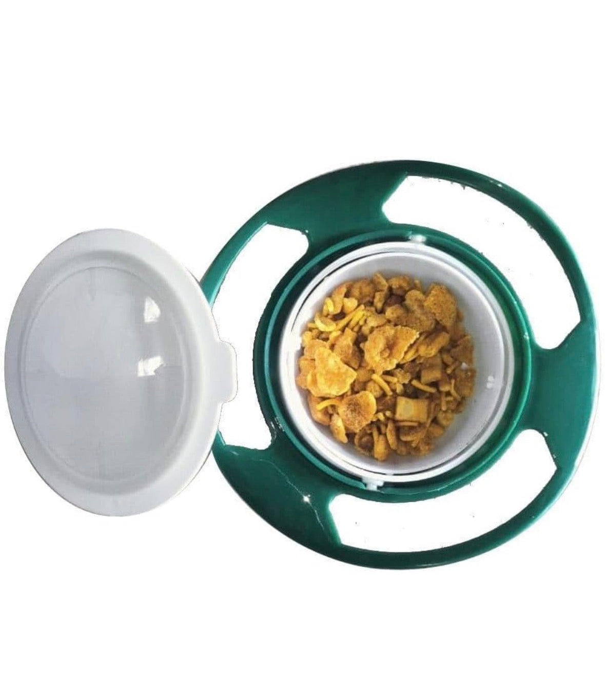 Gyro Bowl for Toddlers-Baby,Non Spill Resistant Bowls for Toddlers with Lid and Rotations,Magic Bowl-360 Rotating for Kids,Container Mess Free Snack Bowls,Multi Colour,1 pcs