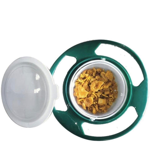 Gyro Bowl for Toddlers-Baby,Non Spill Resistant Bowls for Toddlers with Lid and Rotations,Magic Bowl-360 Rotating for Kids,Container Mess Free Snack Bowls,Multi Colour,1 pcs